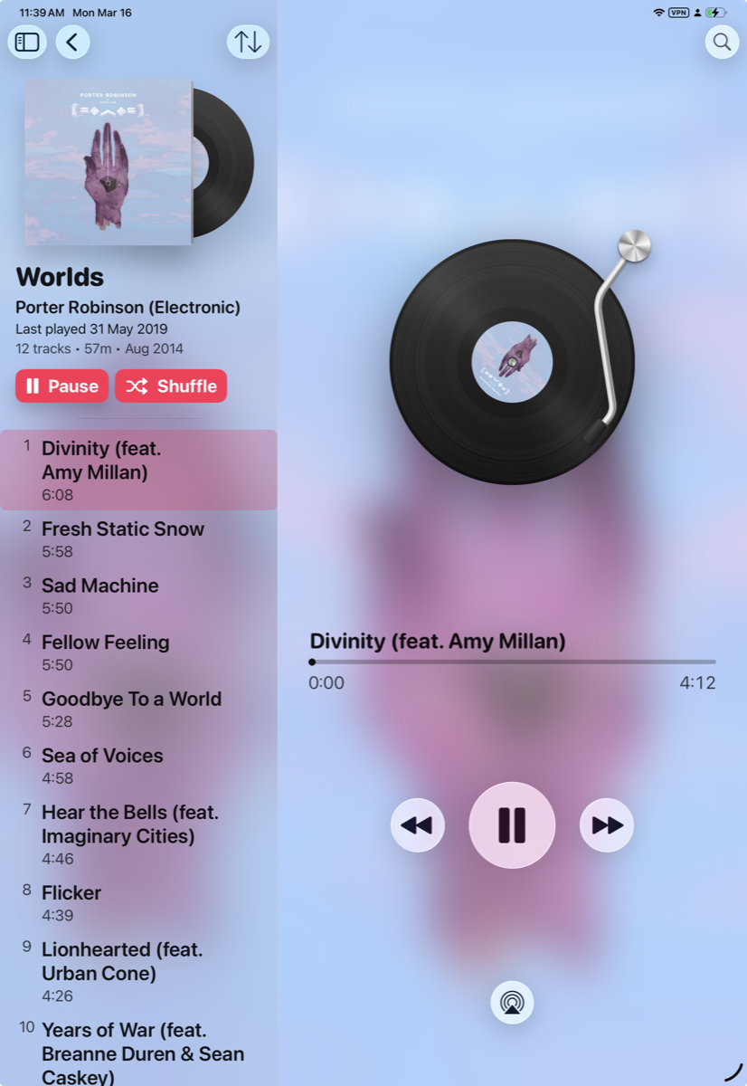 Vinyls iPad screenshot 1